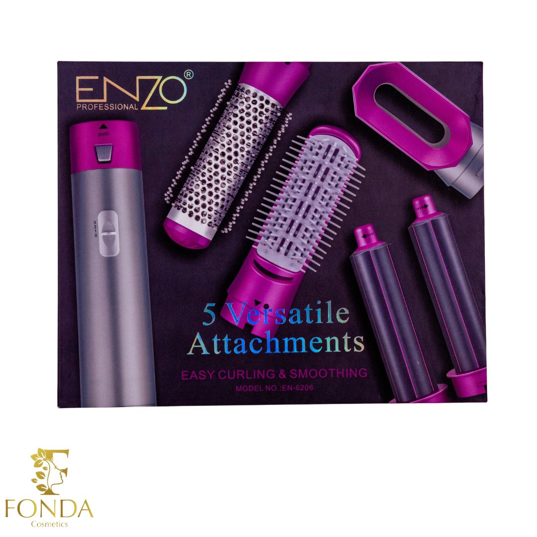 فرشاة الشعر إنزو متعددة الاستخدامات 5 في 1 - Fonda Cosmetics