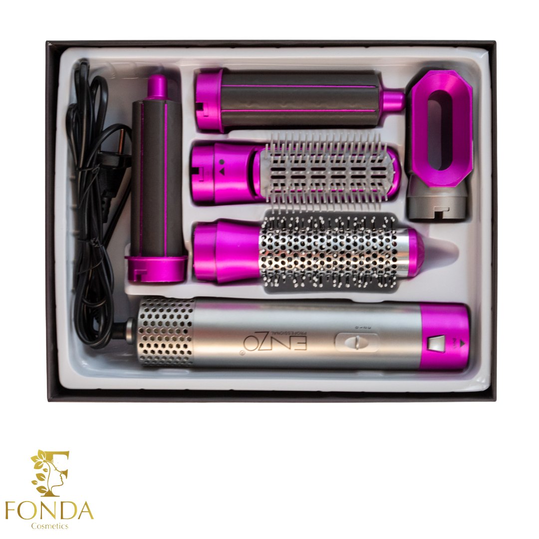 فرشاة الشعر إنزو متعددة الاستخدامات 5 في 1 - Fonda Cosmetics