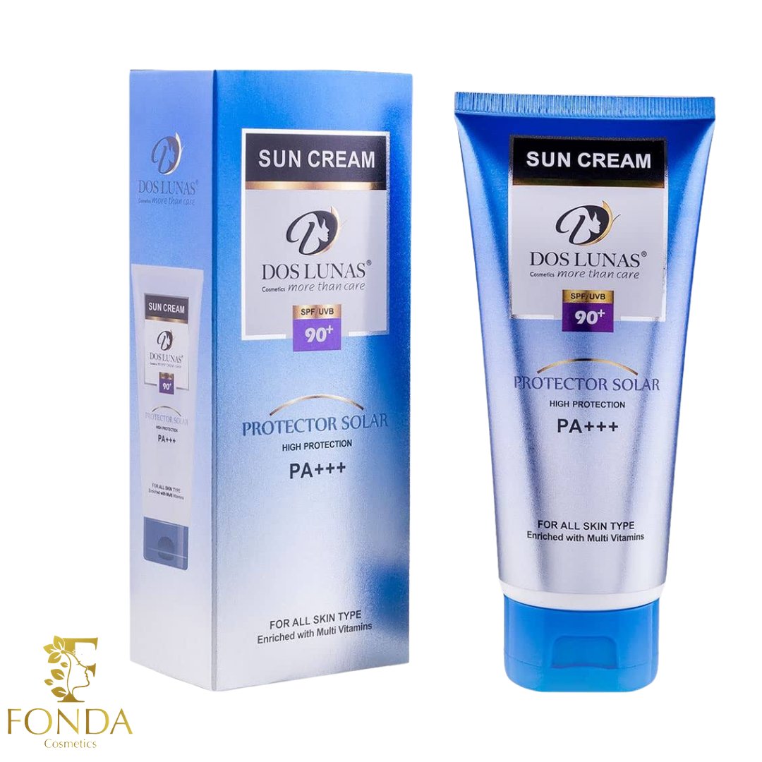 كريم واقي الشمس طويل الأمد البريطاني دوس لوناس DosLunas Sun Cream 90+ PA+++ - Fonda Cosmetics