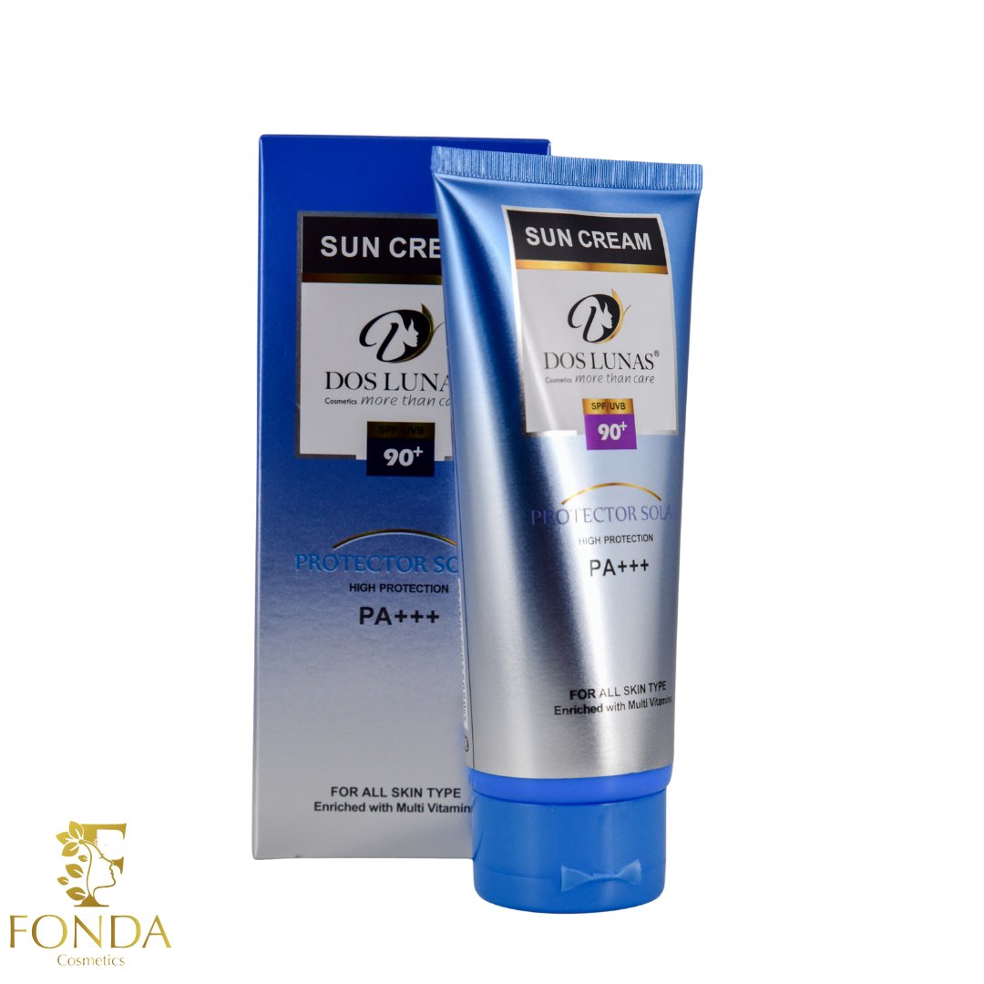 كريم واقي الشمس طويل الأمد البريطاني دوس لوناس DosLunas Sun Cream 90+ PA+++ - Fonda Cosmetics